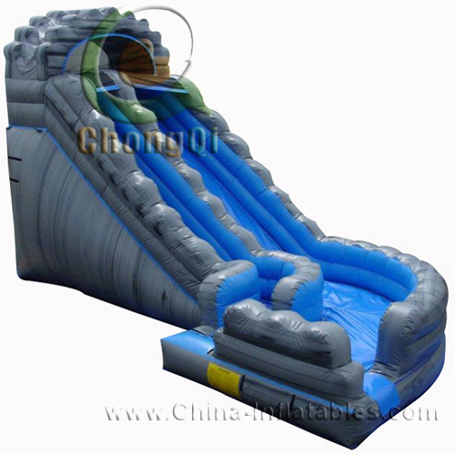 steep inflatable water slide